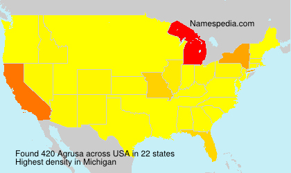 Surname Agrusa in USA Surname Agrusa in USA