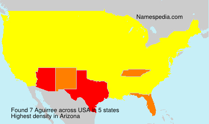 Surname Aguirree in USA Surname Aguirree in USA