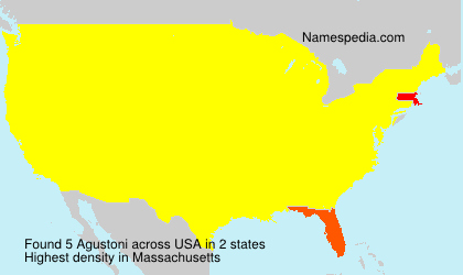 Surname Agustoni in USA Surname Agustoni in USA