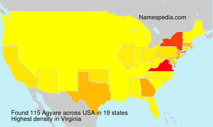 Surname Agyare in USA Surname Agyare in USA