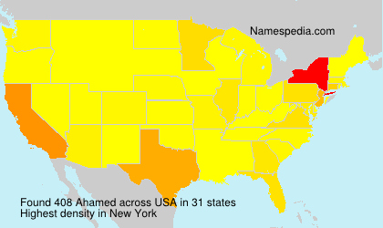 Surname Ahamed in USA