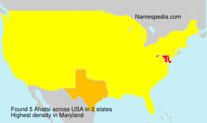 Surname Ahatsi in USA