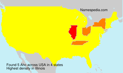 Surname Ahc in USA Surname Ahc in USA