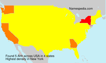 Surname Ahh in USA Surname Ahh in USA
