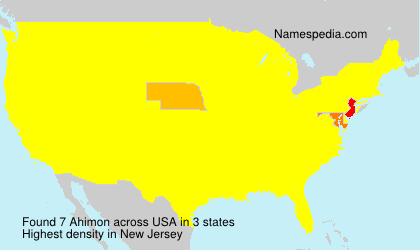 Surname Ahimon in USA Surname Ahimon in USA