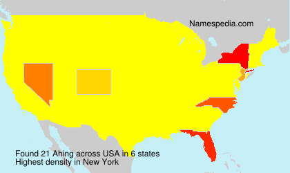 Surname Ahing in USA Surname Ahing in USA