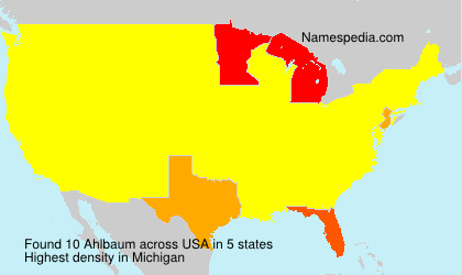 Surname Ahlbaum in USA Surname Ahlbaum in USA