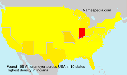 Surname Ahlersmeyer in USA Surname Ahlersmeyer in USA