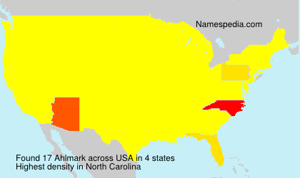 Surname Ahlmark in USA Surname Ahlmark in USA