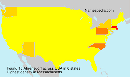 Surname Ahrensdorf in USA Surname Ahrensdorf in USA
