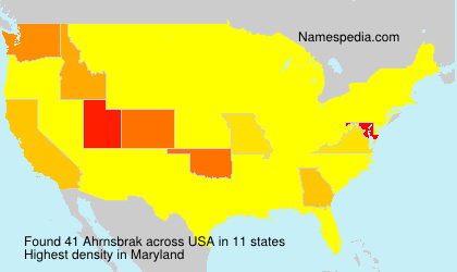 Surname Ahrnsbrak in USA Surname Ahrnsbrak in USA