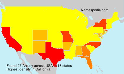 Surname Ahsley in USA Surname Ahsley in USA