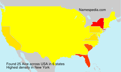 Surname Aice in USA Surname Aice in USA