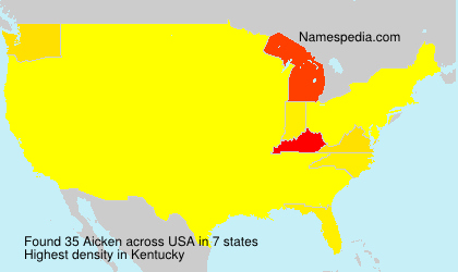 Surname Aicken in USA Surname Aicken in USA