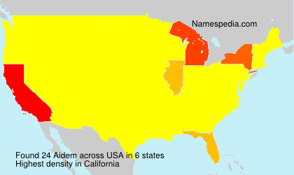Surname Aidem in USA Surname Aidem in USA