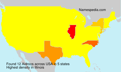 Surname Aidroos in USA Surname Aidroos in USA