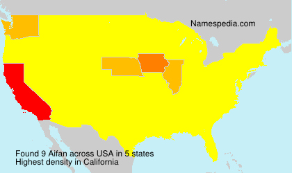 Surname Aifan in USA Surname Aifan in USA