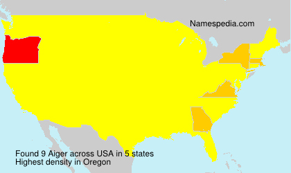 Surname Aiger in USA Surname Aiger in USA