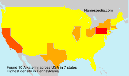 Surname Aikaterini in USA Surname Aikaterini in USA