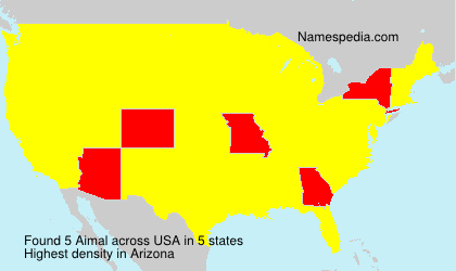Surname Aimal in USA Surname Aimal in USA