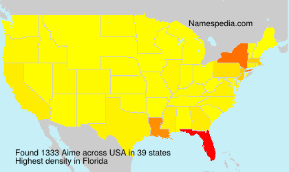 Surname Aime in USA Surname Aime in USA