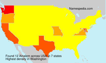 Surname Ainalem in USA Surname Ainalem in USA