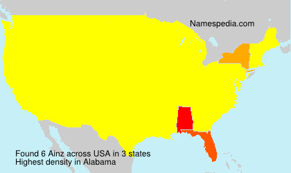 Surname Ainz in USA Surname Ainz in USA
