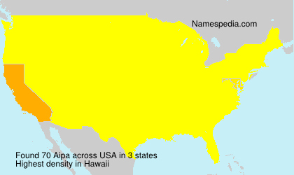 Surname Aipa in USA Surname Aipa in USA