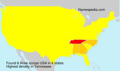Surname Airee in USA Surname Airee in USA