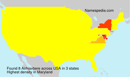 Surname Airhiavbere in USA Surname Airhiavbere in USA