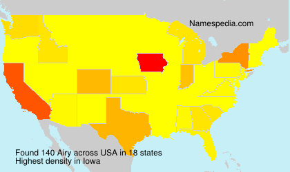 Surname Airy in USA Surname Airy in USA