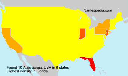 Surname Aizic in USA Surname Aizic in USA
