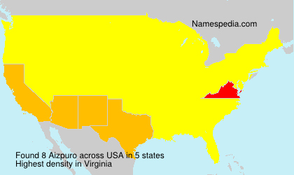 Surname Aizpuro in USA Surname Aizpuro in USA