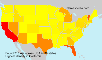 Surname Aja in USA
