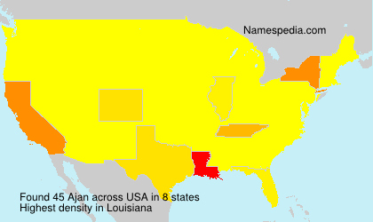 Surname Ajan in USA