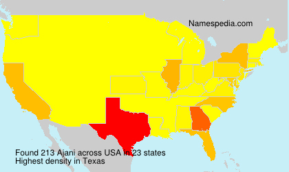 Surname Ajani in USA Surname Ajani in USA