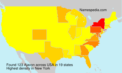 Surname Ajavon in USA Surname Ajavon in USA