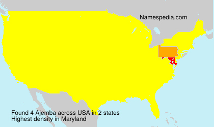 Surname Ajemba in USA Surname Ajemba in USA