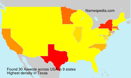 Surname Ajewole in USA Surname Ajewole in USA