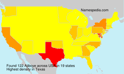 Surname Ajiboye in USA Surname Ajiboye in USA