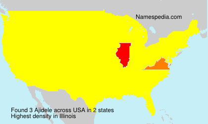 Surname Ajidele in USA Surname Ajidele in USA