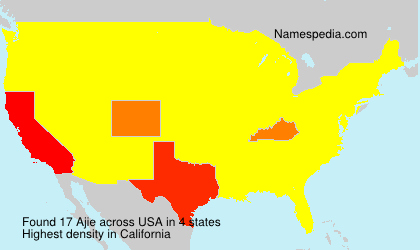 Surname Ajie in USA Surname Ajie in USA