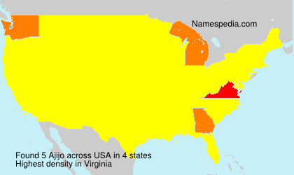 Surname Ajijo in USA Surname Ajijo in USA