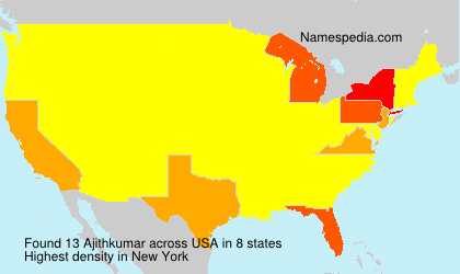 Surname Ajithkumar in USA Surname Ajithkumar in USA