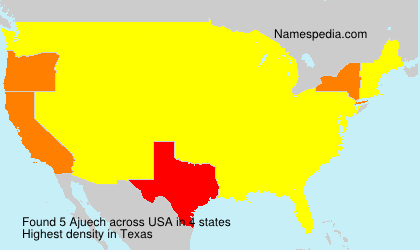 Surname Ajuech in USA Surname Ajuech in USA