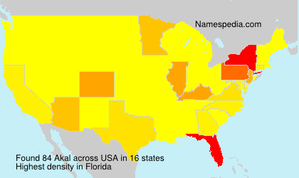 Surname Akal in USA