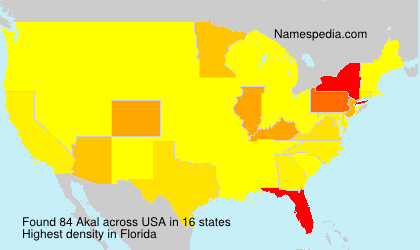 Surname Akal in USA Surname Akal in USA