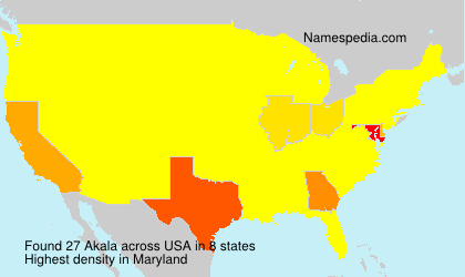 Surname Akala in USA