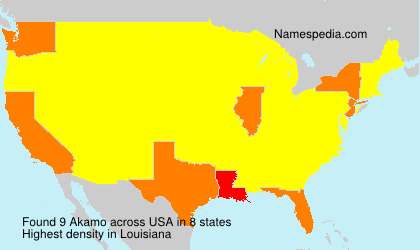 Surname Akamo in USA