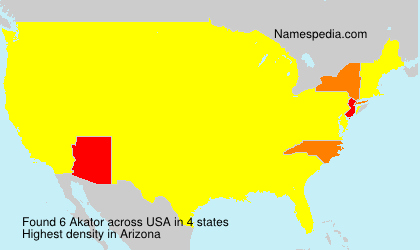 Surname Akator in USA Surname Akator in USA
